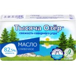 Масло сливочное ТЫСЯЧА ОЗЕР несоленое 82,5%, без змж, 400г