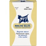 Масло сливочное МУ-У Традиционное несоленое 82,5% высший сорт, без змж, 180г