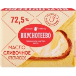 Масло сливочное ВКУСНОТЕЕВО Крестьянское 72,5%, без змж, 180г