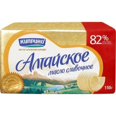 Масло сливочное КИПРИНО Алтайское 82%, без змж, 150г в магазинах Лента