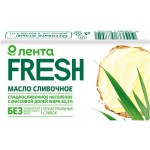 Масло сливочное ЛЕНТА FRESH несоленое 82,5%, без змж, 100г