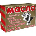 Масло сливочное Крестьянское 72,5%, без змж, 180г