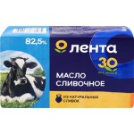 Масло сливочное ЛЕНТА высший сорт 82,5% ГОСТ, без змж, 380г