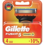 Кассеты сменные для бритья GILLETTE Fusion5 Power, 4шт Кассеты сменные для бритья GILLETTE Fusion5 Power, 4шт