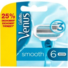 Кассеты сменные для бритья GILLETTE Venus Smooth, 6шт в магазинах Лента