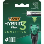 Кассеты сменные для бритвы BIC Флекс Гибрид 3 Сенситив, 4шт Кассеты сменные для бритвы BIC Флекс Гибрид 3 Сенситив, 4шт
