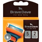 Кассеты для бритья BRAVE DAVE с увлажняющей полоской, 5 лезвий, 2шт Кассеты для бритья BRAVE DAVE с увлажняющей полоской, 5 лезвий, 2шт