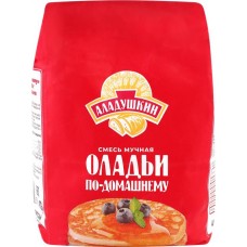 Смесь мучная АЛАДУШКИН Оладьи по-домашнему, 800г в магазинах Лента