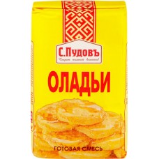 Смесь мучная С.ПУДОВЪ Оладьи, 500г в магазинах Лента