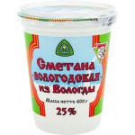 Сметана ИЗ ВОЛОГДЫ Вологодская 25%, без змж, 400г