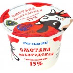 Сметана СЕВЕРНОЕ МОЛОКО Вологодская 15%, без змж, 200г