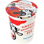 Сметана СЕВЕРНОЕ МОЛОКО Вологодская 15%, без змж, 400г