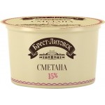 Сметана БРЕСТ-ЛИТОВСК 15%, без змж, 180г