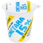 Сметана РАЭ 15%, без змж, 320г