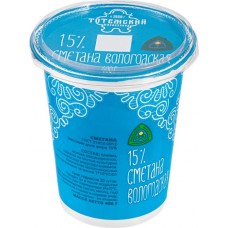 Сметана ТОТЕМСКИЙ 15%, без змж, 400г в магазинах Лента