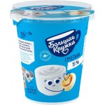 Сметана БОЛЬШАЯ КРУЖКА 15%, без змж, 300г