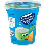 Сметана БОЛЬШАЯ КРУЖКА 10%, без змж, 300г