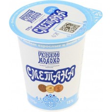 Сметана РУЗСКОЕ МОЛОКО 15%, без змж, 175г в магазинах Лента