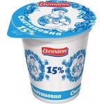 Продукт сметанный EHRMANN Сметановна 15%, без змж, 375г