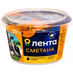Сметана ЛЕНТА 20% ГОСТ, без змж, 180г