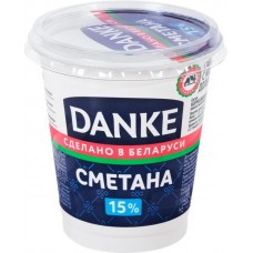 Сметана DANKE 15%, без змж, 300г в магазинах Лента