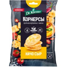 Чипсы цельнозерновые кукурузно-рисовые DR. KORNER Корнерсы, с сыром начо, 50г в магазинах Лента
