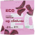 Чипсы овощные ЛЕНТА ЕСО Хрустящие, из свеклы, 25г Чипсы овощные ЛЕНТА ЕСО Хрустящие, из свеклы, 25г