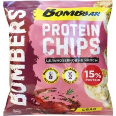 Чипсы цельнозерновые протеиновые BOMBBAR со вкусом краб, 50г в магазинах Лента Чипсы цельнозерновые протеиновые BOMBBAR со вкусом краб, 50г в магазинах Лента