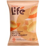 Чипсы нутовые ЛЕНТА LIFE Сыр Чеддер, 50г Чипсы нутовые ЛЕНТА LIFE Сыр Чеддер, 50г