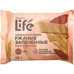 Хлебцы ржаные ЛЕНТА LIFE хрустящие запеченные, 60г Хлебцы ржаные ЛЕНТА LIFE хрустящие запеченные, 60г
