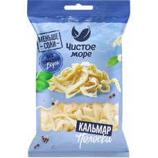 Кальмар сушено-вяленый ЧИСТОЕ МОРЕ полоски, 40г в магазинах Лента