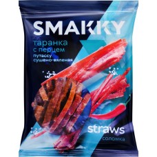 Рыба солено-сушеная SMAKKY Таранка с перцем, соломка, 70г в магазинах Лента