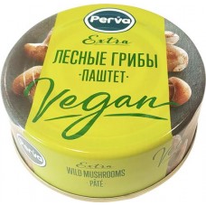 Паштет PERVA Extra Vegan, с лесными грибами, 100г в магазинах Лента