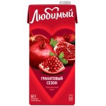 Напиток сокосодержащий ЛЮБИМЫЙ Гранатовый сезон осветленный, 0.95л
