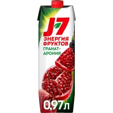 Нектар J7 Гранат, черноплодная рябина осветленный, 0.97л в магазинах Лента