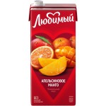 Напиток сокосодержащий ЛЮБИМЫЙ Апельсиновое манго с мякотью, 1.93л