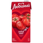 Нектар ЛЮБИМЫЙ Томатный с солью и мякотью, 0.95л