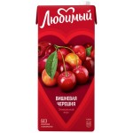 Напиток сокосодержащий ЛЮБИМЫЙ Яблоко, вишня, черешня, 1.93л