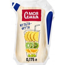 Напиток сокосодержащий МОЯ СЕМЬЯ Мульти-Фрути, 0.175л в магазинах Лента