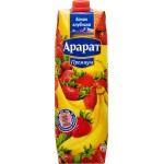 Напиток сокосодержащий ARARAT PREMIUM Банан и клубника неосветленный, 0.97л