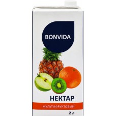 Нектар BONVIDA Мультифруктовый, 2л в магазинах Лента
