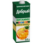 Напиток сокосодержащий ДОБРЫЙ Витамин Тропический микс, 0.95л