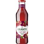 Сок GRANTE Гранатово-вишневый прямого отжима осветленный пастеризованный, 0.75л Сок GRANTE Гранатово-вишневый прямого отжима осветленный пастеризованный, 0.75л
