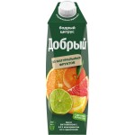 Нектар ДОБРЫЙ Бодрый цитрус из апельсина, мандарина, грейпфрута, лимона и лайма, 1л