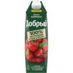 Напиток сокосодержащий ДОБРЫЙ Яблоко, клубника, 1л