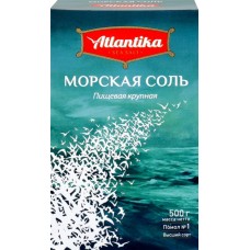 Соль морская АТЛАНТИКА крупная, 500г в магазинах Лента