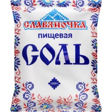 Соль СЛАВЯНОЧКА пищевая помол №1, 1кг в магазинах Лента