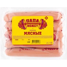 Сосиски вареные ПАПА МОЖЕТ! Мясные, 800г в магазинах Лента