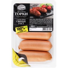 Сардельки БЛИЖНИЕ ГОРКИ Свиные, 580г в магазинах Лента