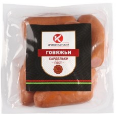 Сардельки говяжьи КРОНШТАДТСКИЙ натуральная оболочка ГОСТ, весовые в магазинах Лента